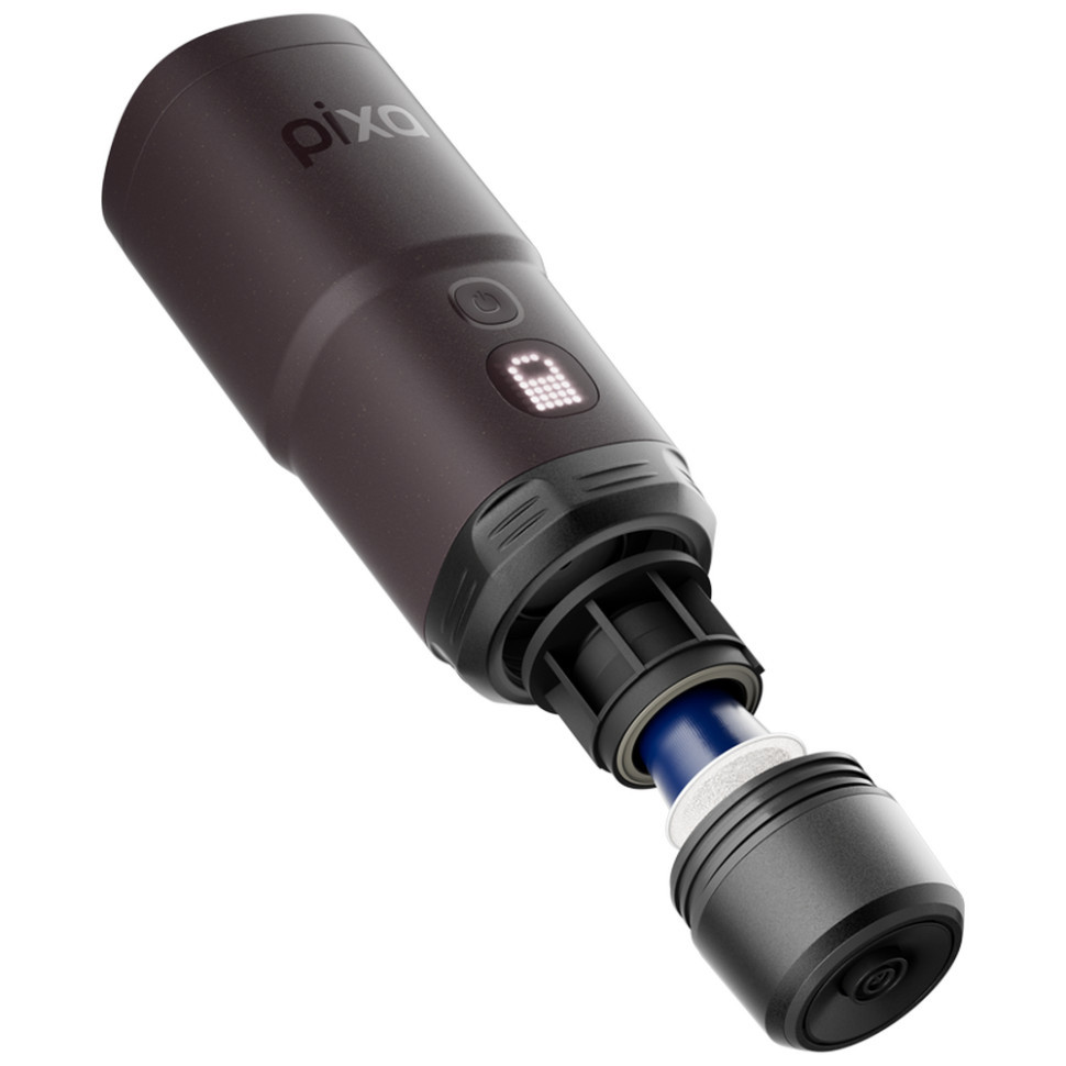 Портативна електрична еспресо-кавоварка Wacaco Pixapresso для меленої кави та капсул, темний бурґунд Киев - изображение 13