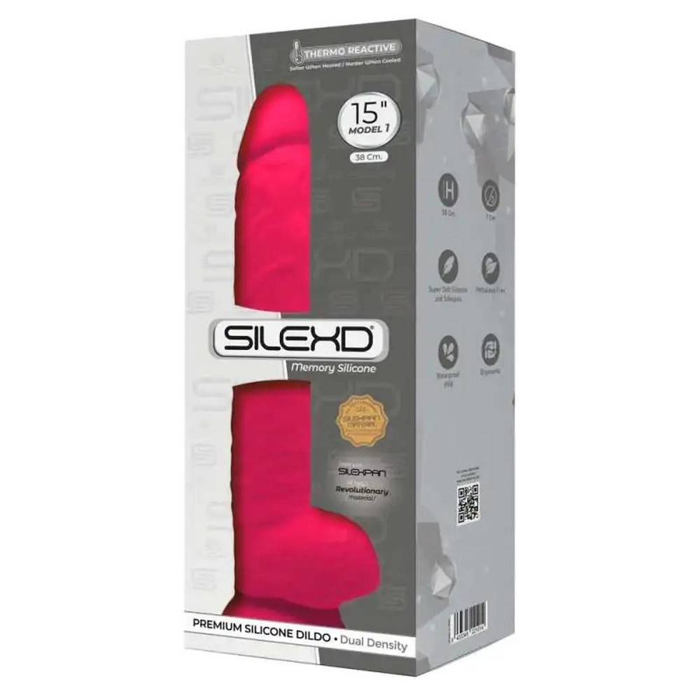 Термопластичний фаллоїмітатор SILEXD Thermo Active світиться в темряві, рожевий Sex Aura Київ - фото 2