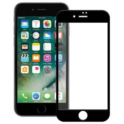 Стекло защитное PowerPlant Full screen Apple iPhone 7/8, Black (GL606030) Винница