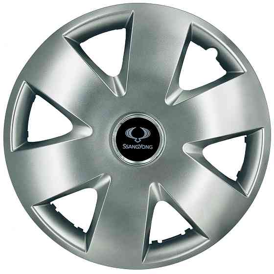 Автомобильные модельные колпаки R15 SsangYong 308 4шт, SJS, серебристые Киев