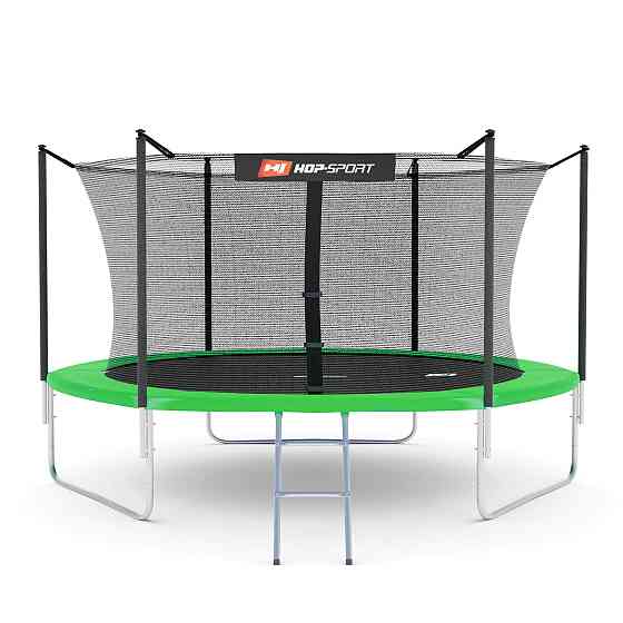 Батут Hop-Sport 10ft (305см) зелений з внутрішньою сіткою Київ