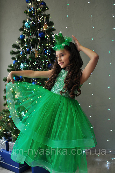 Пышное зеленое платье для девочки Елочка, Капуста, Лягушка Кривой Рог - изображение 8