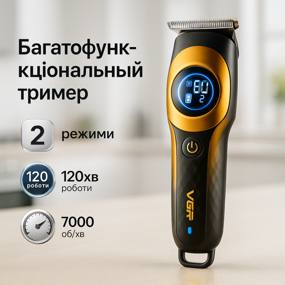 Профессиональная электрическая машинка для стрижки, Машинка для стрижки мужская Триммер висков HI-48 Львов - изображение 2