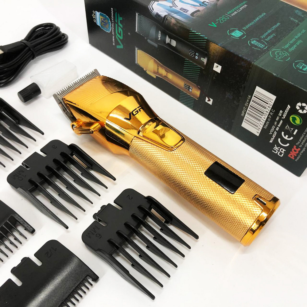 Профессиональная аккумуляторная машинка Аккумулятор, Универсальная машинка для стрижки головы и бороды VG-81 Львов - изображение 1