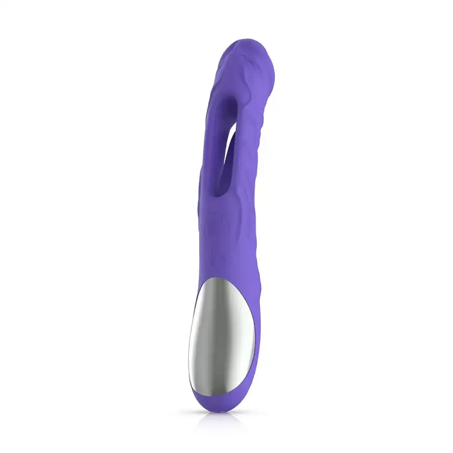 Вибратор точки G с вагинальным отростком Good Vibes Only – Flax Vibrating Dildo with G-Spot Stimulator Львов - изображение 3