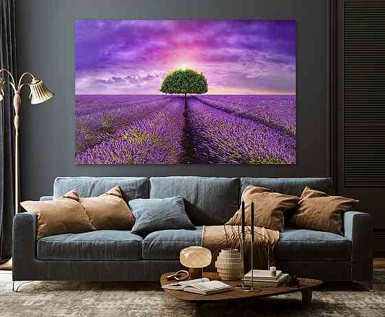 Картина холст в гостиную / спальню  Лаванда   MLP_187 90х180см Киев