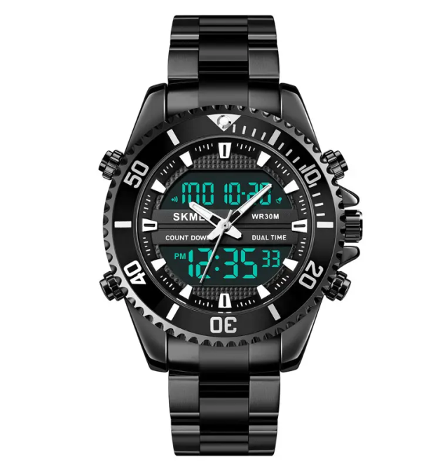 Чоловічий наручний годинник Skmei 1850 (Чорний) Вінниця - фото 2