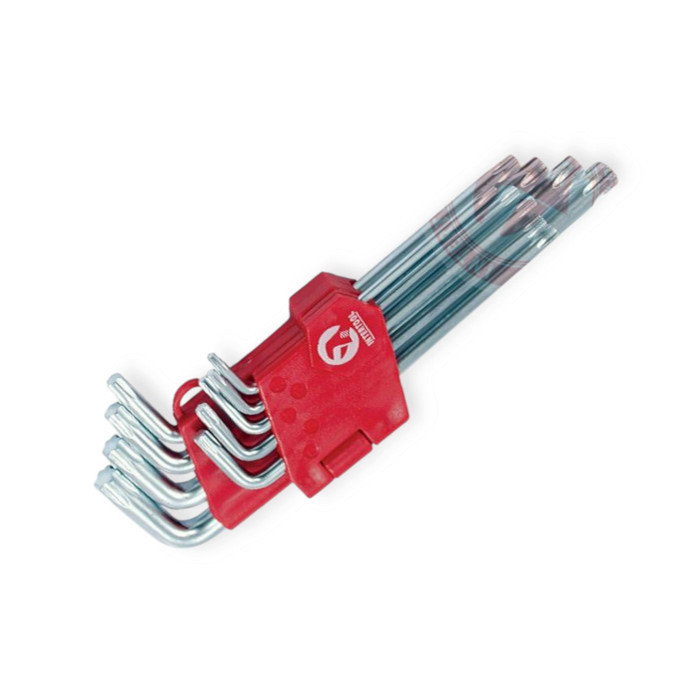 Набор ключей шестилучевых Г-образ. TORX Т10-Т50, 9 шт средние Мукачево - изображение 1