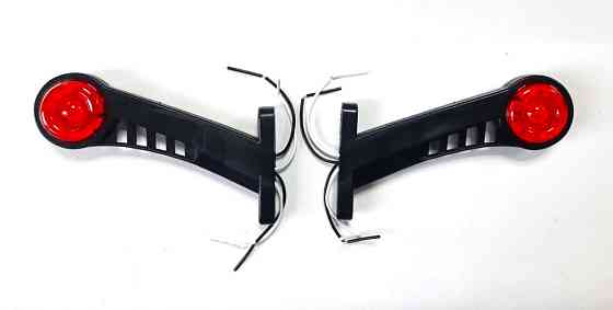 Габаритні ліхтарі &quot;рога&quot; габаріт, білий з червоним, гумовий корпус 12V 180*90*30 Вінниця