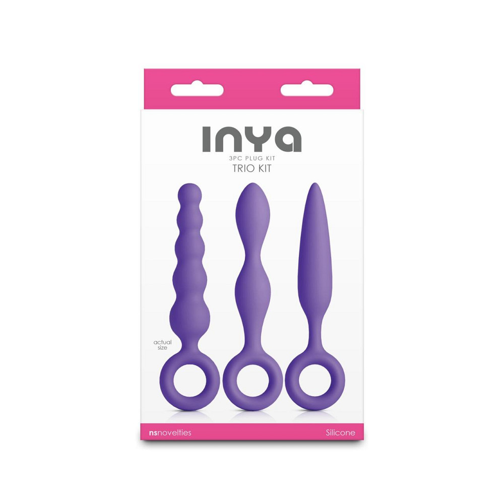 Набір анальних іграшок NS Novelties INYA — Trio Kit — Purple Sex Aura Київ - фото 3