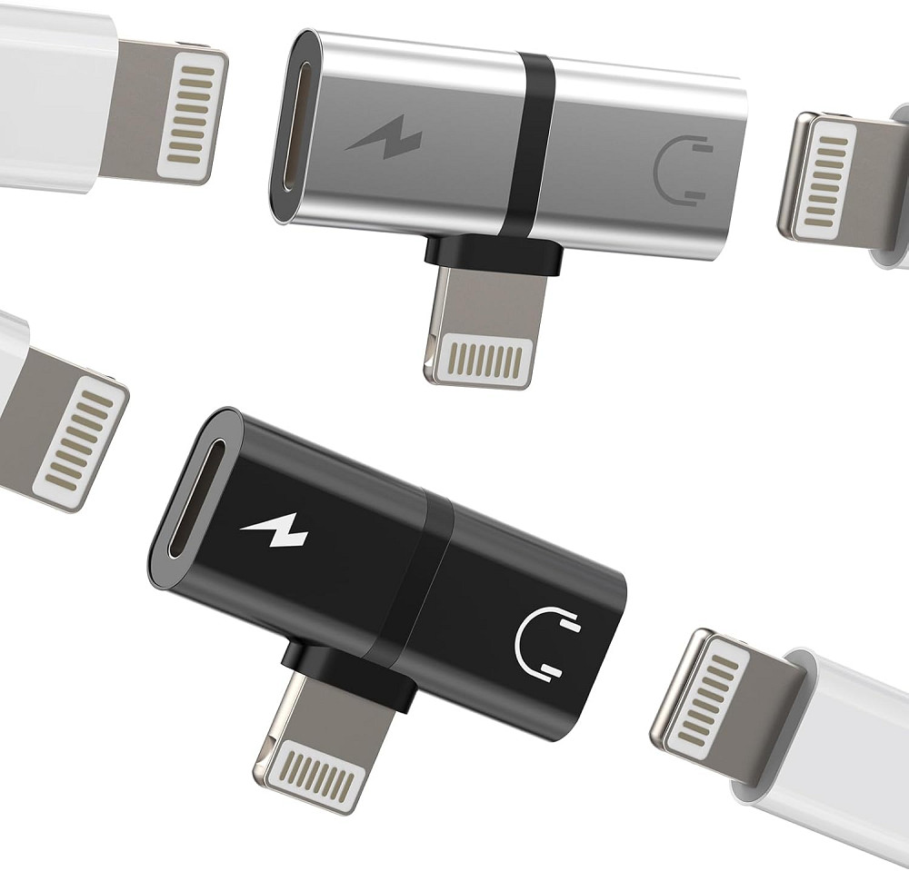 Перехідник розгалужувач для iPhone Lightning 2‑в‑1 Луцьк - фото 1