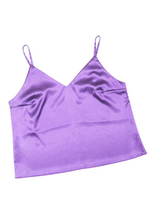 Базова майка жіноча атласна Бузковий L Харків - фото 6