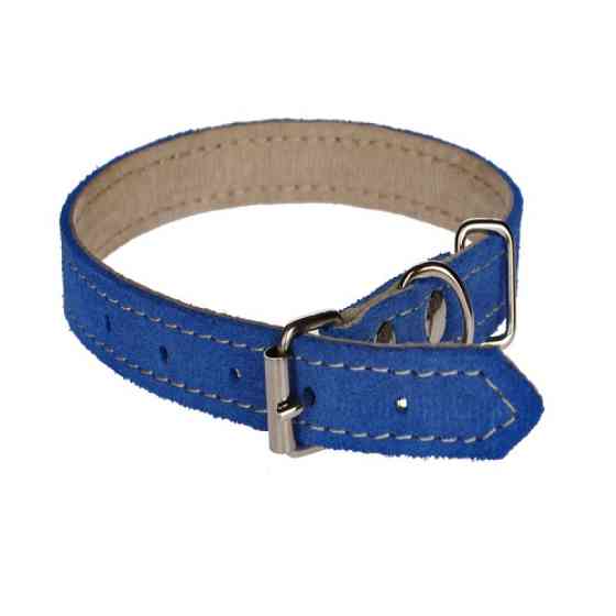 Нашийник 127 12мм "Велюр" шкіра подвійний Вінниця