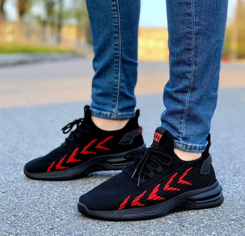 Кросівки Чоловічі Чорні Тканинні Boost Пінка (розміри: 43) - 202-1 Дніпро - фото 5