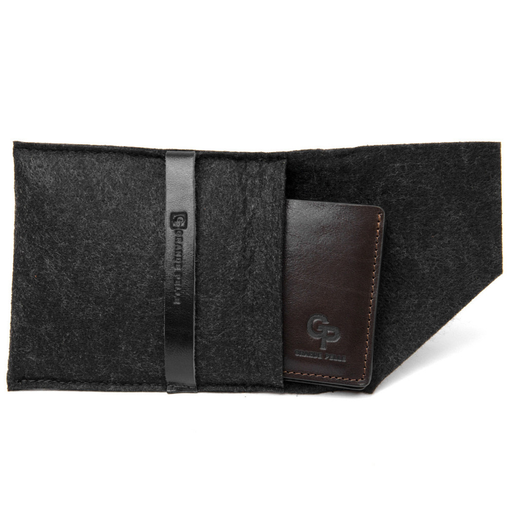 Портмоне з натуральної шкіри для чоловіків Коричневий (GRANDE PELLE) Київ - фото 1