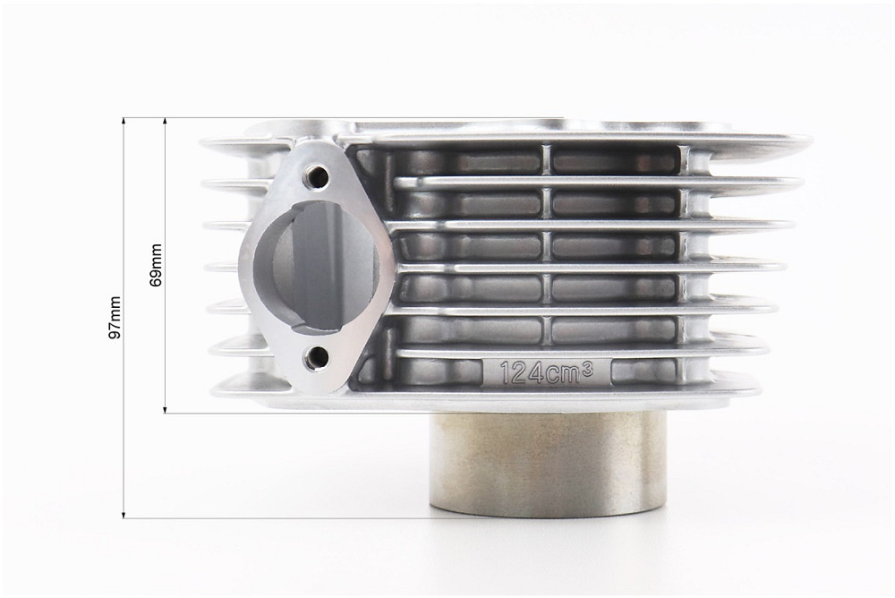 Циліндр к-кт (ЦПГ) CB125cc Ø56,5мм (висота циліндра 68/97мм, палець 15мм) TATA Київ - фото 5