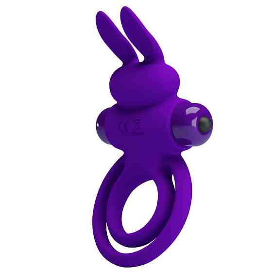 Ерекційне кільце PRETTY LOVE Penis Ring з подвійним кільцем, фіолетове Sex Aura Київ