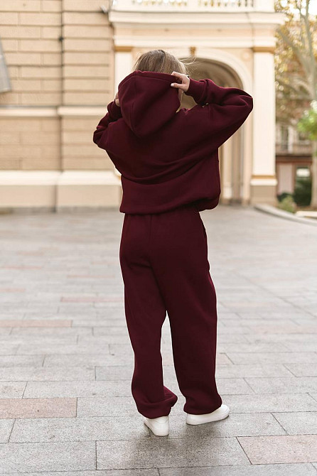 Жіночий теплий костюм двійка вільного крою тринитка на флісі Одеса - фото 4