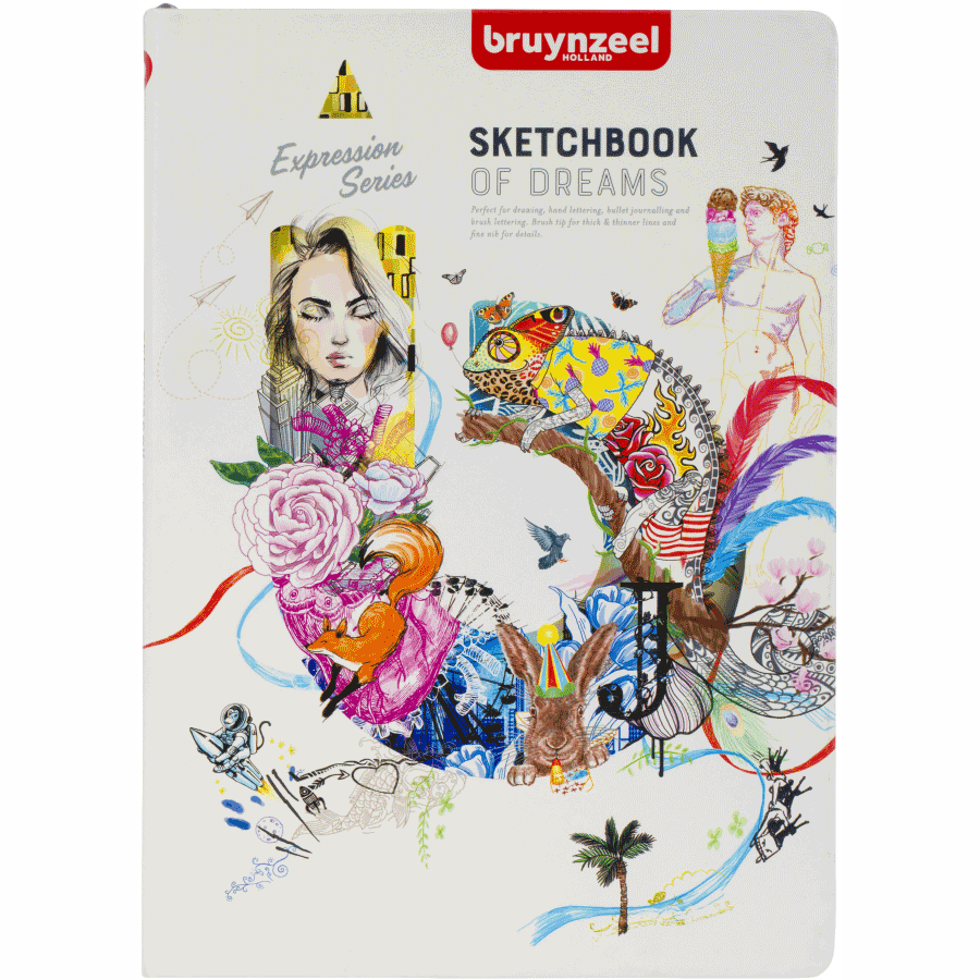 Блокнот Sketch/Notebook 140 г/м2 21×29,7 см 80 л білий Bruynzeel Київ - фото 1