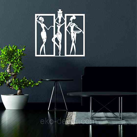 Декоративное настенное Панно «Девушка» Декор на стену 70*66 см, Белый Киев