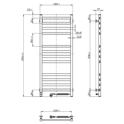 Полотенцесушитель Navin Авангард 480x1200 (12-228055-4812) Винница - изображение 7