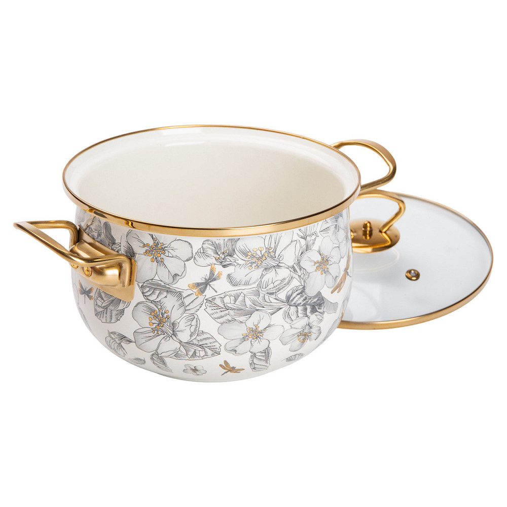 Емальована каструля 3,5 л для всіх плит Київ - фото 4