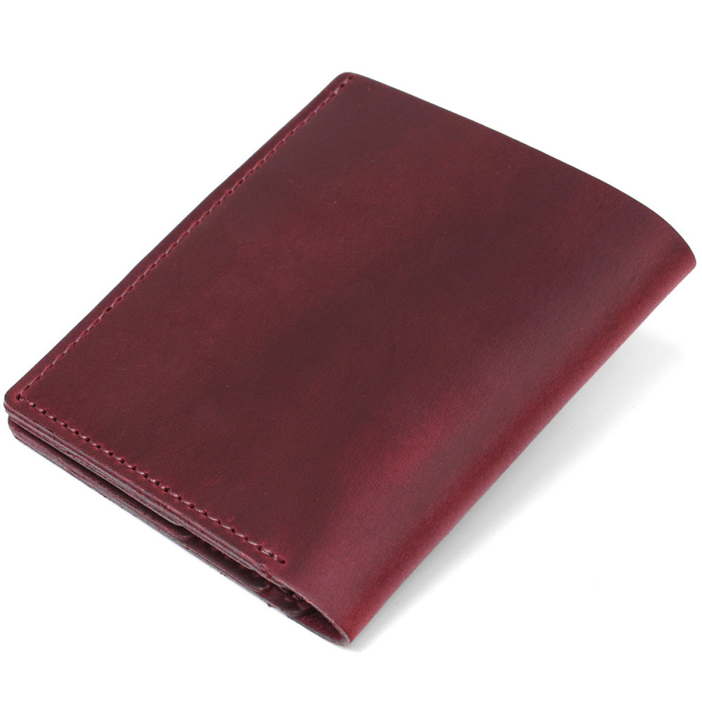 Модное женское винтажное портмоне Shvigel 16499 Бордовый Киев - изображение 2