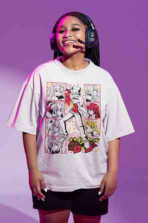 Футболка для мальчика аниме Хигх Скхоол Дксд Риас оверсайз (рост от 165 до 180 ) Черний AnimeJ0164m Днепр