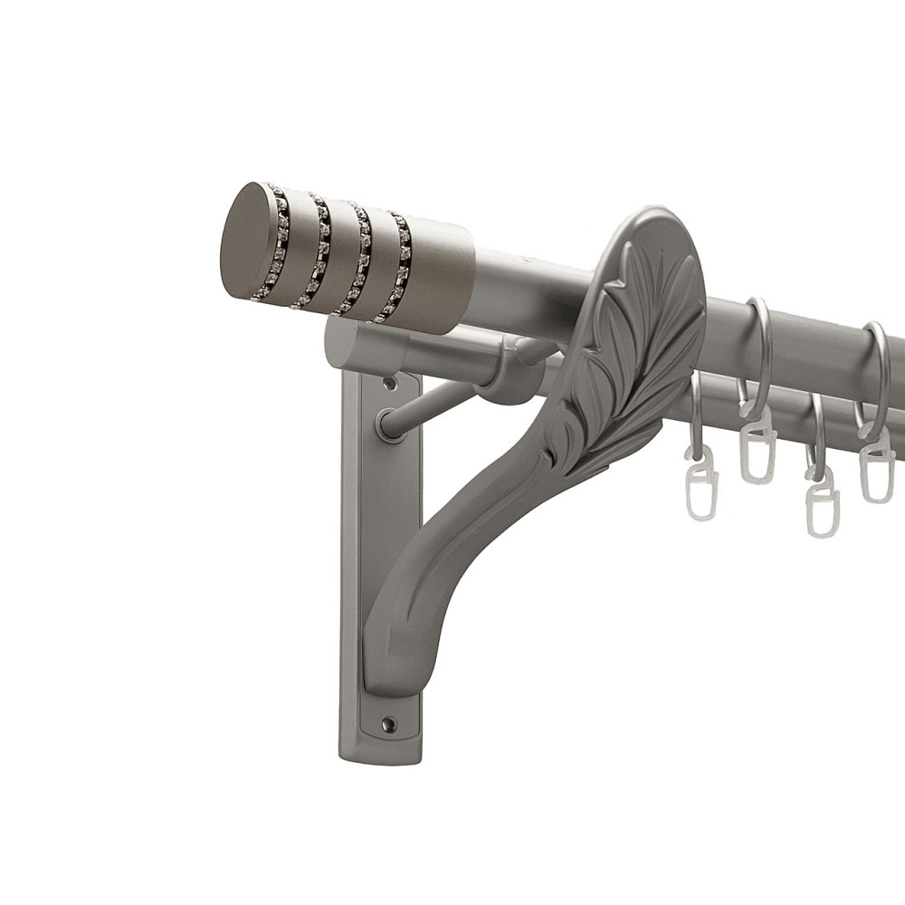 Карниз Orvit Барамелла металевий дворядний ретро Сатин 25\19 мм 160 см (00-00011267) Львов - изображение 1