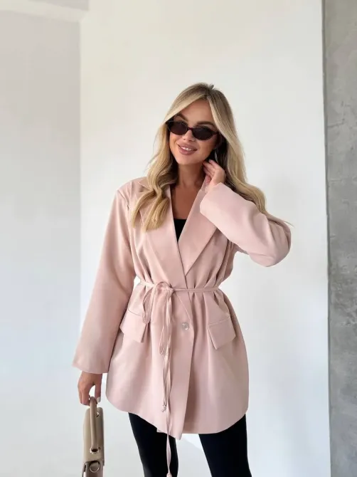 Женский пиджак с поясом - универсальная вещь для базового гардероба Одесса - изображение 12