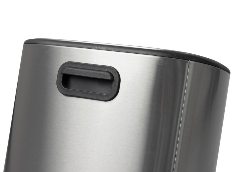 Овальное мусорное ведро Mixxus Premium Diverse-TC0112 с плавным закрытием 12 л, цвет нержавейка (MI7079) Харьков - изображение 3