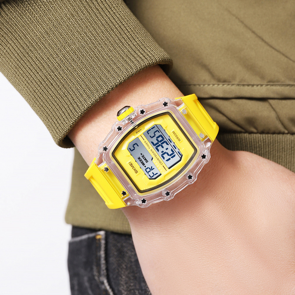 Skmei 2296WTYL White-Yellow SBR Київ - фото 4