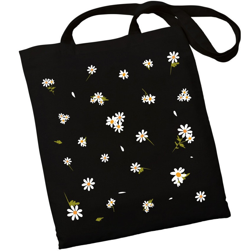 Екошопер BookOpt BK4091 Ромашки - сонячні квіти, чорний Киев - изображение 1