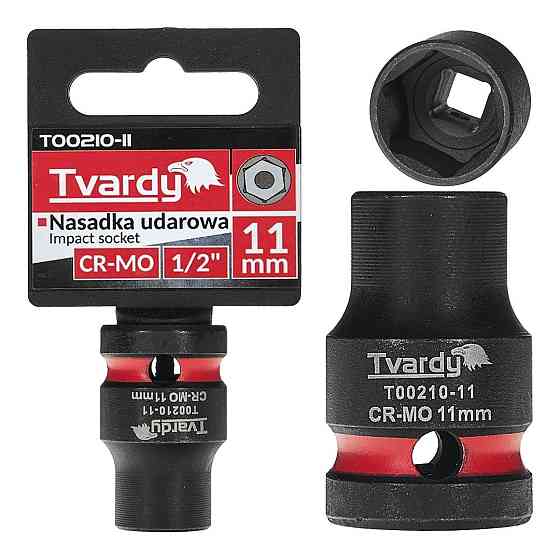 Головка ударна "Tvardy" з хром-молібденової сталі (Cr-Mo)  1/2"  6-гранна 11 мм Київ