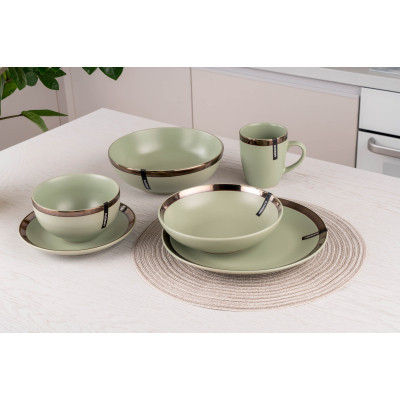 Салатник Ardesto Liguria 14 см Green Bay (AR2914LGC) Винница - изображение 2