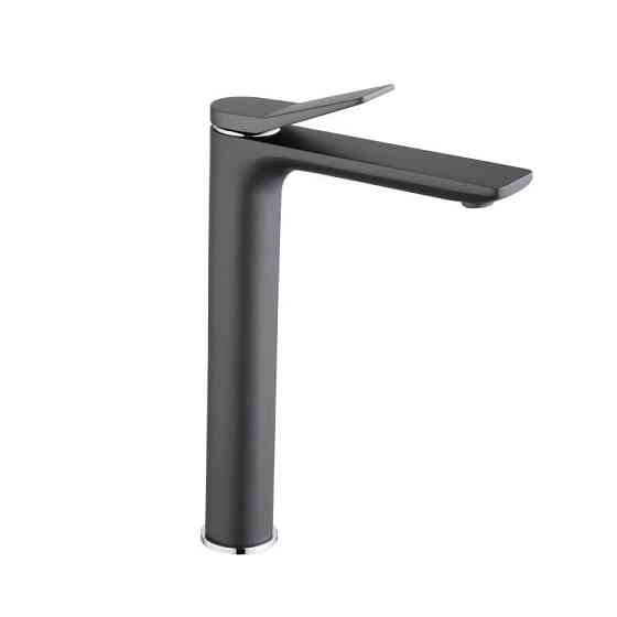 Змішувач для раковини високий Qtap Presto QTPRE269GRP45582 Graphite графіт Київ