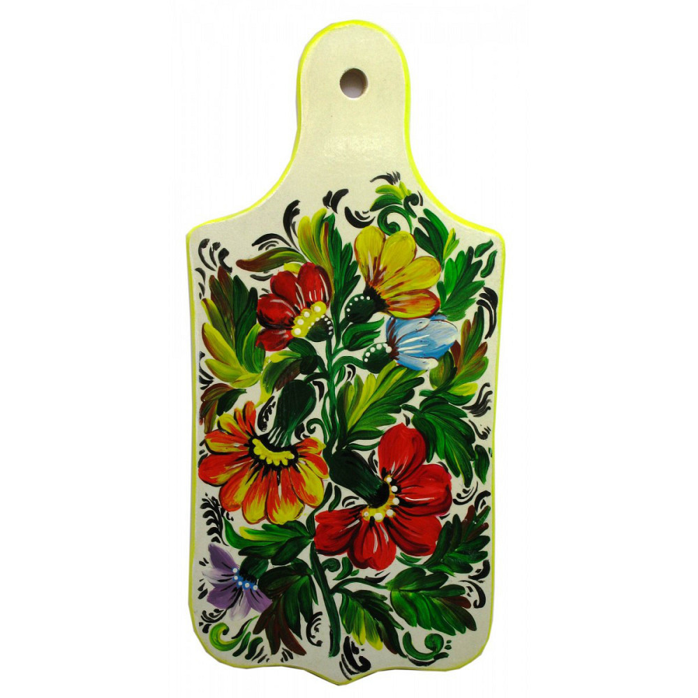 Дошка обробна з дерева розписна. Київ - фото 1