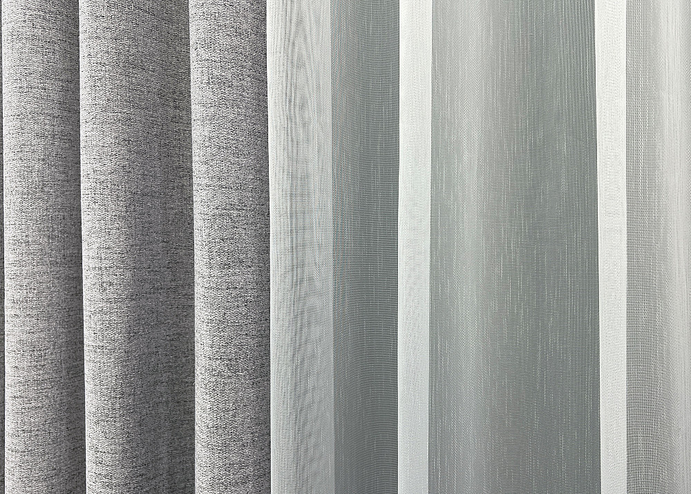 Комплект штор VR-Textil TWEED_V 200х270 2шт и Тюль 600х270 1913ш-1153т Светло-серый с белым 71-144/7 Киев - изображение 7