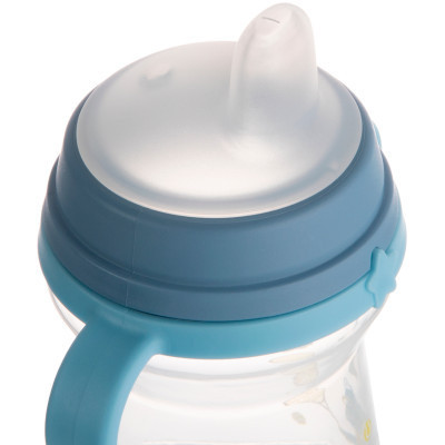 Поильник-непроливайка Canpol babies Bonjour Paris с силиконовым носиком FirstCup 150 мл Голубая (56/612_blu) Винница - изображение 7