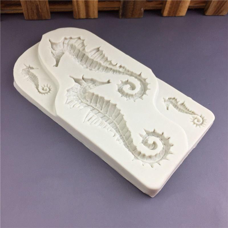 Молд рыба Морской конёк 125 на 65 мм серый Киев - изображение 11