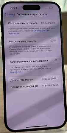 Айфон iPhone 15 Pro 256Gb. Black 100% Київ