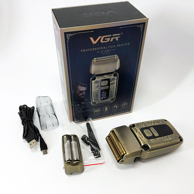 Портативне гоління VGR V-337, Машинка для гоління тример, Машинки для стрижки AI-417 бороди професійні Київ - фото 10