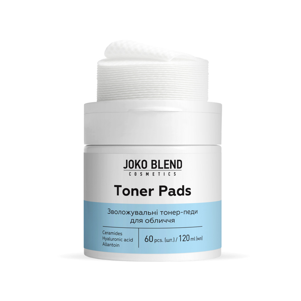 Увлажняющие тонер-педы для лица с керамидами и гиалуроновой кислотой Joko Blend 120 мл/60 шт Киев - изображение 2
