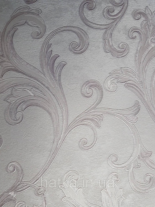 Шпалери вінілові на паперовій основі Sirpi Italian Silk 7 вензель бузковий великий основа під штукатурку Київ - фото 2