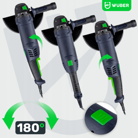 Болгарка (кутова шліфувальна машина) 2400Вт 230мм Wuber (Польща) Київ