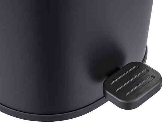Відро для сміття з плавним закриттям овальне Zerix Prime-TC0105 Black 5л колір чорний   ( ZX5902 ) 25141 Харків