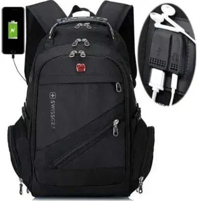 Универсальный рюкзак Swissgear 8810 Черный (8810) Киев - изображение 7