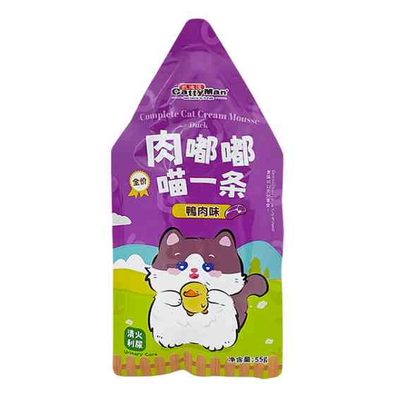 Cattyman Cream Mousse Duck КЭТТИМЕН УТКА мусс полнорационный беззерновой влажный корм для котов и котят, пауч 55г Киев
