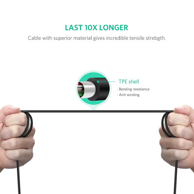 Кабель для принтера USB-C 2.0 to BM 2.0m US241 black Ugreen (50446) Вінниця - фото 5