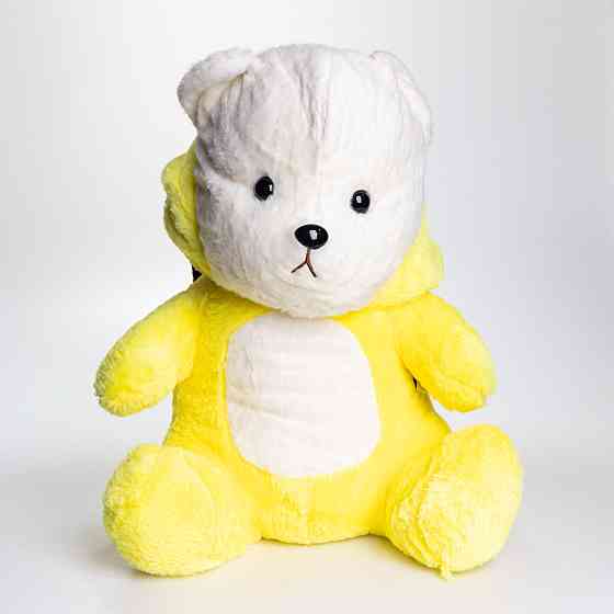 Мягкая игрушка-плед,подушка 3 в 1 Мишка Тедди в костюме Пикачу плед в игрушке 40×35×15 (см) детский плед игрушка Желтый 520-2Y SBR Киев